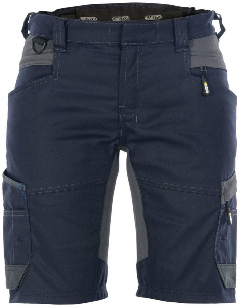 DASSY-Damen-Short mit StretchAXIS, blau/grau