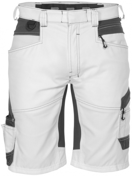 DASSY-Workwear, Malershorts mit Stretch AXIS PAINTERS, weiß/grau