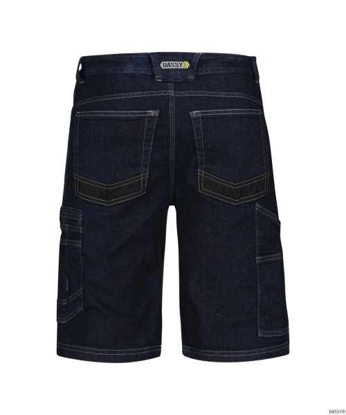 DASSY® Tokyo Jeans-Arbeitsshorts mit Stretch, dunkel jeansblau