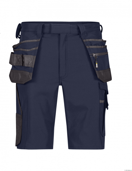 DASSY-Arbeitsshorts Stretch mit Holstertaschen AURAX, nachtblau/anthrazitgrau