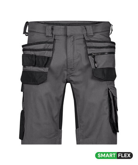 DASSY-Arbeitsshorts Stretch mit Holstertaschen TRIX NEXT, anthrazitgrau/schwarz