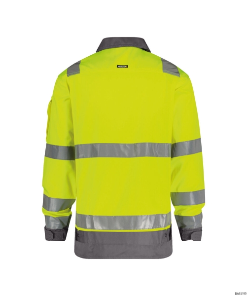 DASSY-Warnschutz, Jacke DUSSELDORF , gelb/grau