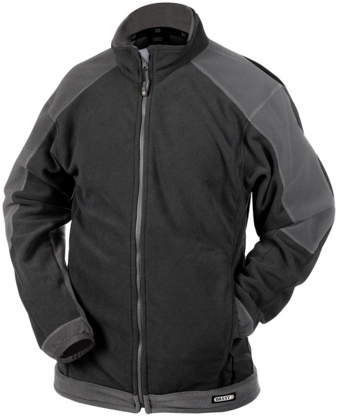 DASSY-Workwear, Fleecejacke KAZAN, schwarz/grau