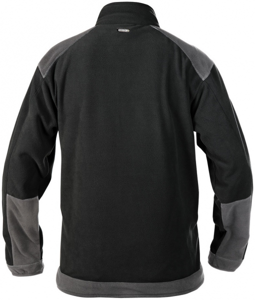 DASSY-Workwear, Fleecejacke KAZAN, schwarz/grau