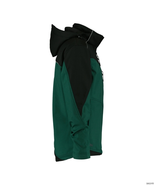 DASSY-Workwear, Softshell-Jacke JAKARTA , grün/schwarz