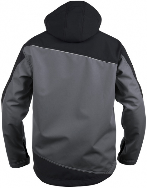 DASSY-Workwear, Softshell-Jacke JAKARTA , grau/schwarz