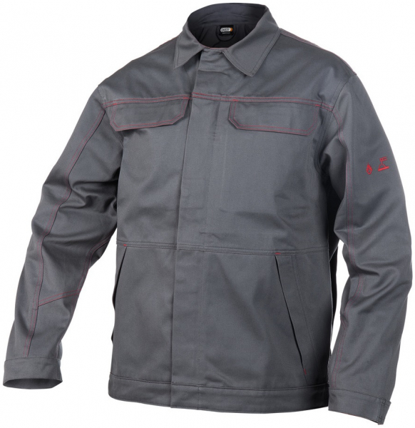 DASSY-Schweißer-Schutz, Flammhemmende Arbeitsjacke MONTANA , grau