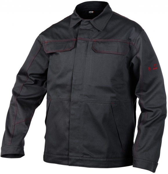 DASSY-Schweißer-Schutz, Flammhemmende Arbeitsjacke MONTANA , schwarz