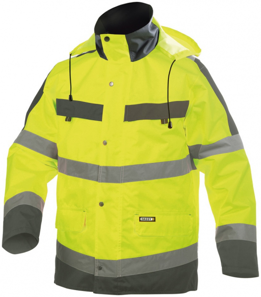 DASSY-Warnschutz, Regenparka ATLANTIS , gelb/grau