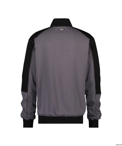 DASSY-Worker-Shirts, Sweatshirt BASIEL grau/schwarz