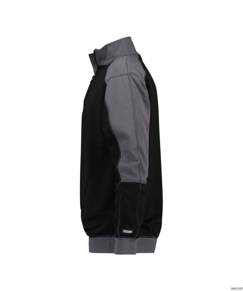 DASSY-Worker-Shirts, Sweatshirt BASIEL schwarz/grau