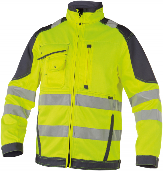 DASSY-Warnschutz, Arbeitsjacke ORLANDO, gelb/grau