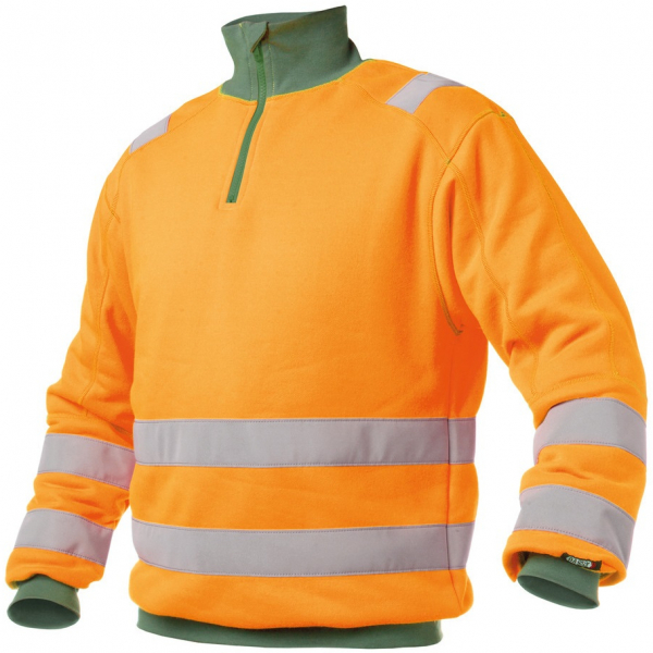 DASSY-Warnschutz, Sweater DENVER , orange/grün