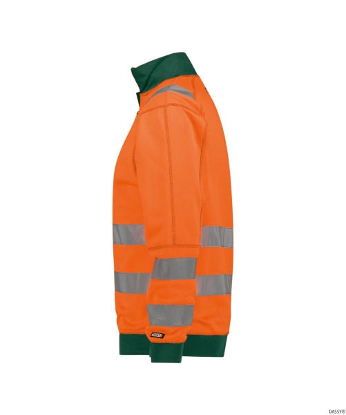 DASSY-Warnschutz, Sweater DENVER , orange/grün