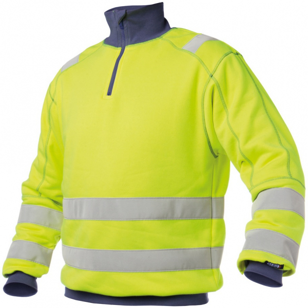 DASSY-Warnschutz, Sweater DENVER , gelb/dunkelblau