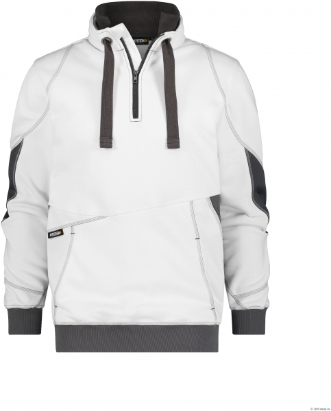 DASSY-Sweatshirt STELLAR, weiß/anthrazitgrau