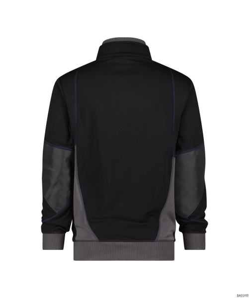 DASSY-Workwear, Sweatshirt STELLAR, schwarz/grau