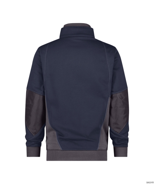 DASSY-Workwear, Sweatshirt STELLAR, dunkelblau/grau