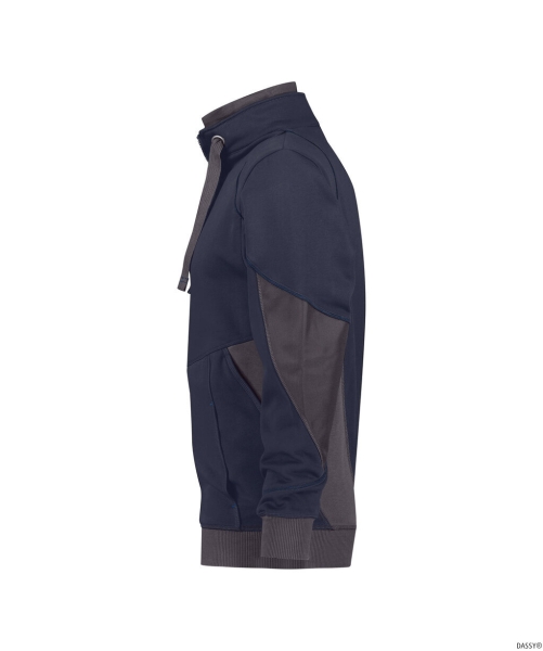 DASSY-Workwear, Sweatshirt STELLAR, dunkelblau/grau