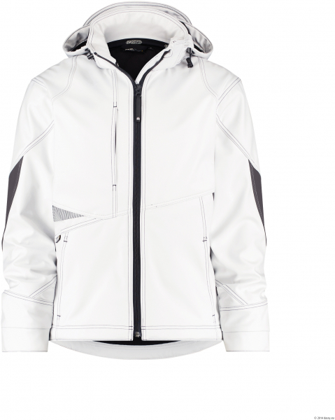 DASSY-Softshell-Jacke GRAVITY, weiß/anthrazit