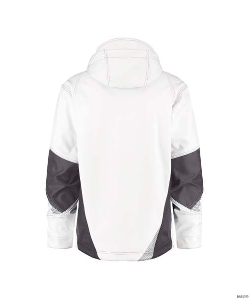 DASSY-Softshell-Jacke GRAVITY, weiß/anthrazit