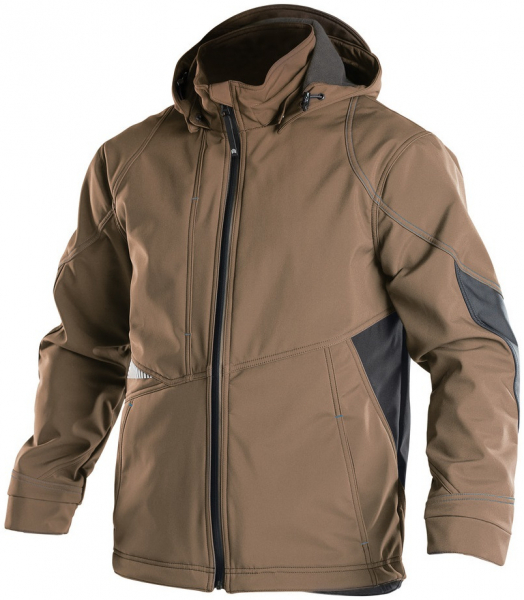 DASSY-Workwear, Softshell-Jacke GRAVITY, braun/grau