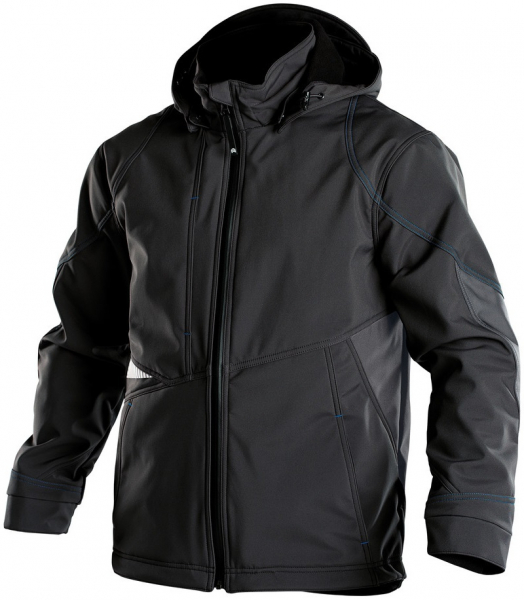 DASSY-Workwear, Softshell-Jacke GRAVITY, schwarz/grau
