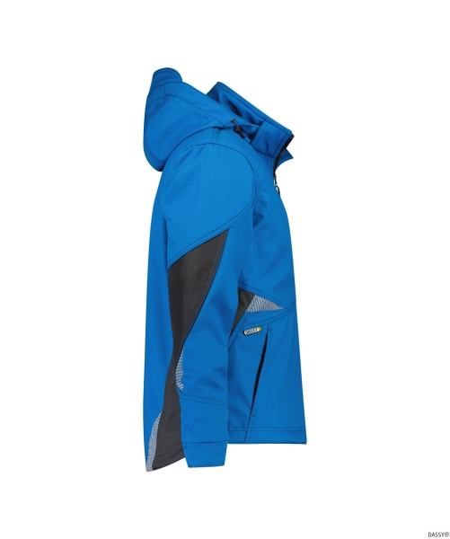 DASSY-Workwear, Softshell-Jacke GRAVITY, kornblau/grau