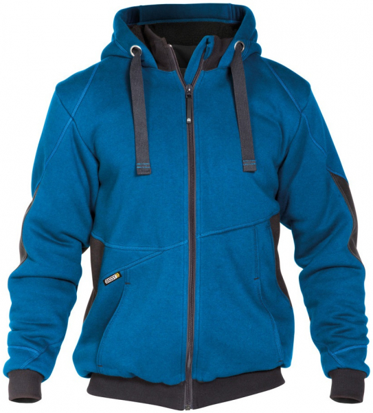 DASSY-Workwear, Sweatshirt-Jacke PULSE, kornblau/grau