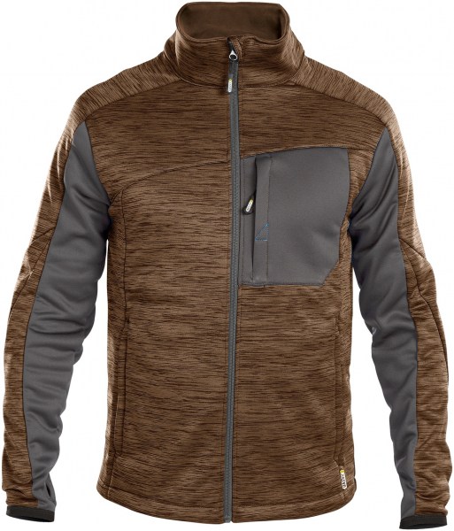DASSY-Workwear, Fleecejacke Convex, braun/grau