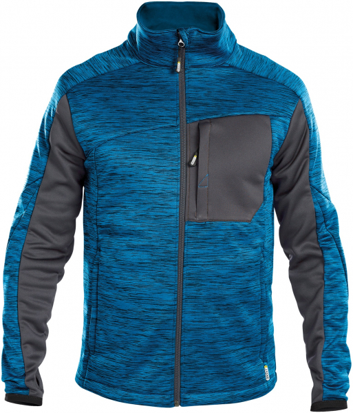 DASSY-Workwear, Fleecejacke Convex, azurblau/grau