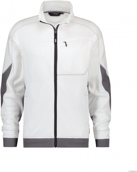 DASSY-Sweatshirt VELOX, weiß/anthrazitgrau