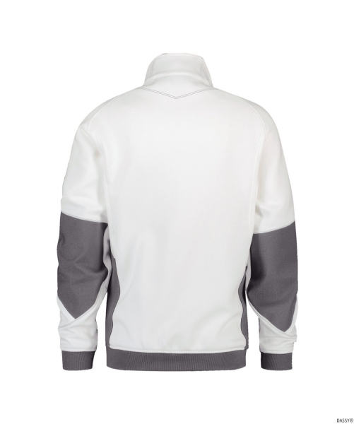 DASSY-Sweatshirt VELOX, weiß/anthrazitgrau