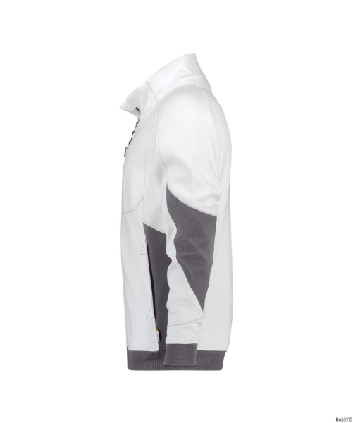 DASSY-Sweatshirt VELOX, weiß/anthrazitgrau