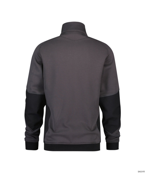 DASSY-Workwear, Sweatshirt VELOX, grau/schwarz
