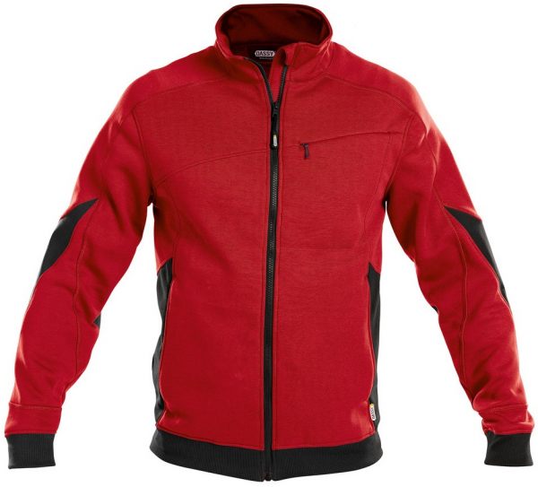 DASSY-Workwear, Sweatshirt VELOX, rot/schwarz