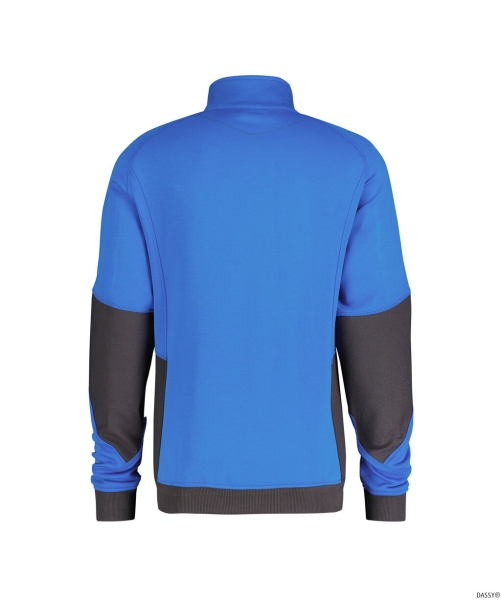 DASSY-Workwear, Sweatshirt VELOX, kornblau/grau