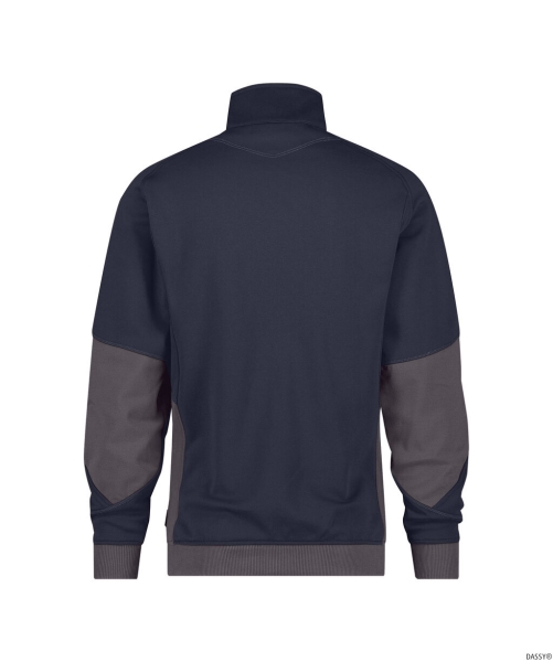 DASSY-Workwear, Sweatshirt VELOX, dunkelblau/grau