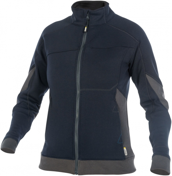 DASSY-Worker-Shirts, Damen-Sweatshirt VELOX, blau/grau