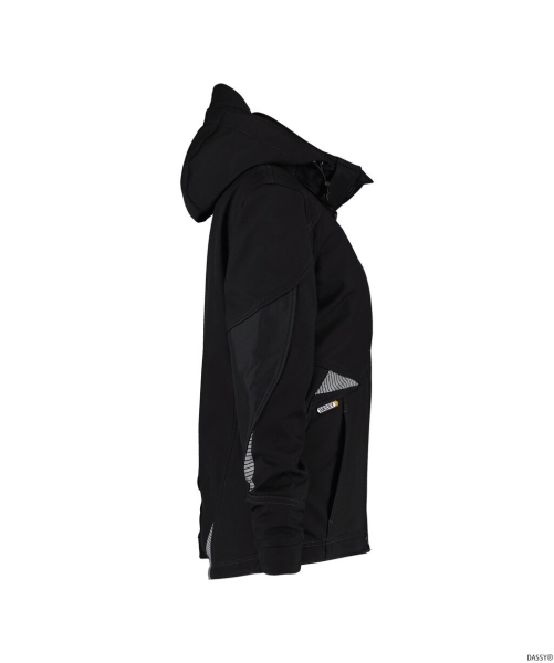 DASSY-Workwear, Damen-Softshell-Jacke GRAVITY, schwarz