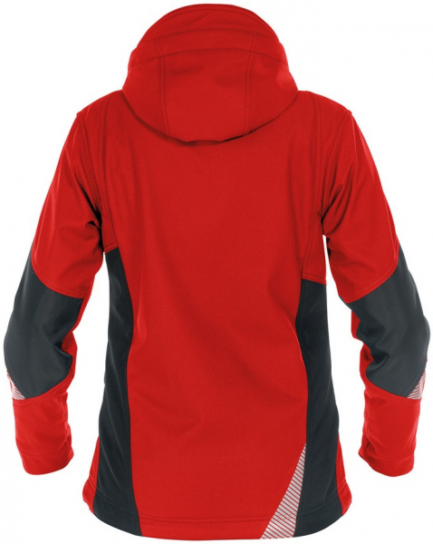 DASSY-Workwear, Damen-Softshell-Jacke GRAVITY, rot/schwarz