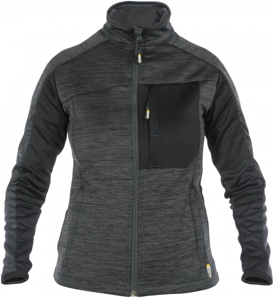 DASSY-Workwear, Damen-Fleecejacke CONVEX, grau/schwarz