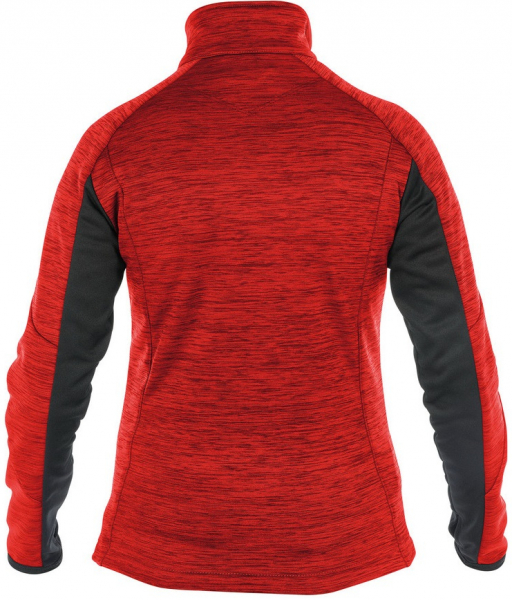 DASSY-Workwear, Damen-Fleecejacke CONVEX, rot/schwarz