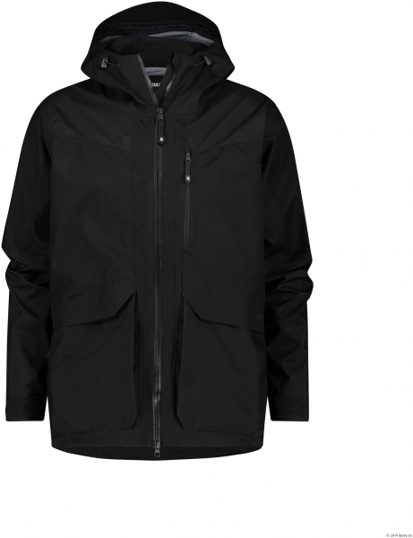 DASSY-Regenjacke VIRUNGA, 170g/m², schwarz