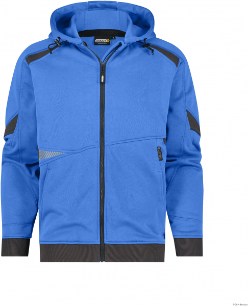 DASSY-Kapuzensweatshirt, LUNAX, azurblau/anthrazitgrau