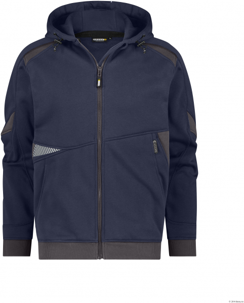 DASSY-Kapuzensweatshirt, LUNAX, nachtblau/anthrazitgrau
