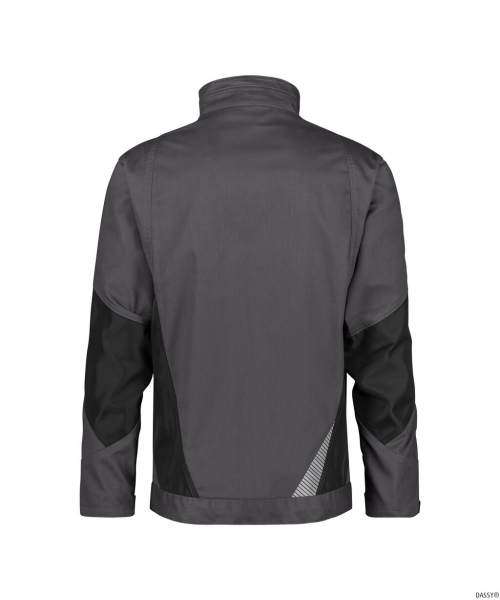 DASSY® Atom Next Arbeitsjacke, anthrazitgrau/schwarz