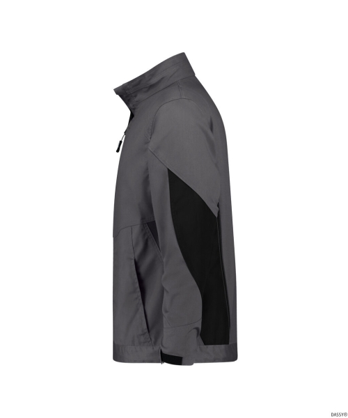DASSY® Atom Next Arbeitsjacke, anthrazitgrau/schwarz