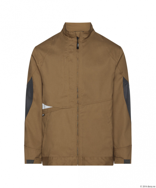 DASSY® Atom Next Arbeitsjacke, lehmbraun/anthrazitgrau