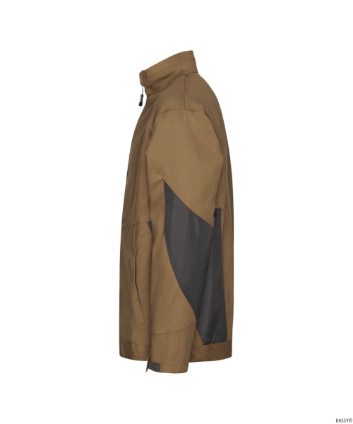 DASSY® Atom Next Arbeitsjacke, lehmbraun/anthrazitgrau